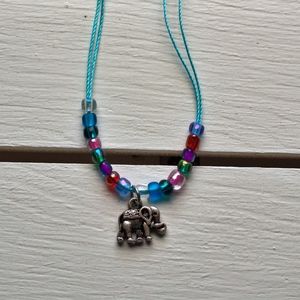 Boho Style Beaded Elephant charm Anklet